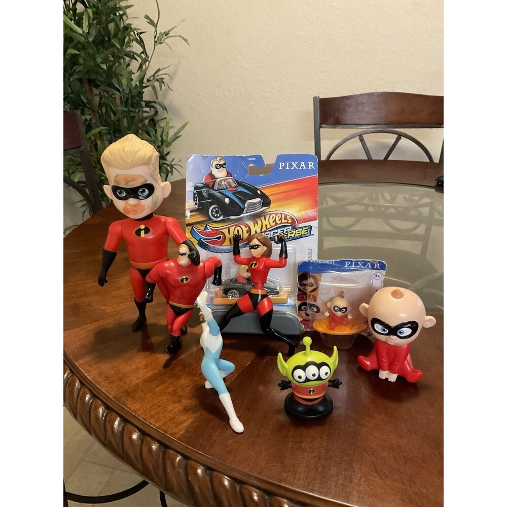 Disney Pixar The Incredibles Mr Incredible Elastigirl Dash Violet Jack-Jack Lot